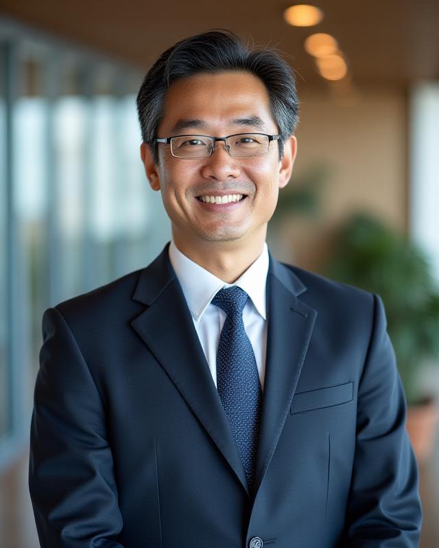 Chivalry Lane創設者、ビジネススーツを着た自信に満ちた男性が笑顔でカメラを見ている